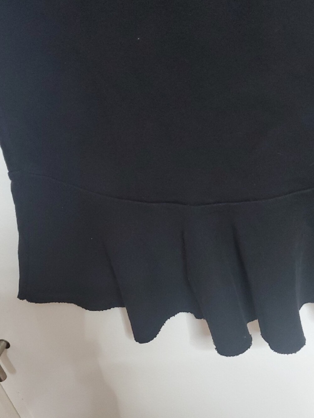 Free People Black Mini Dress with Ruffle Hem - Picture 5 of 11